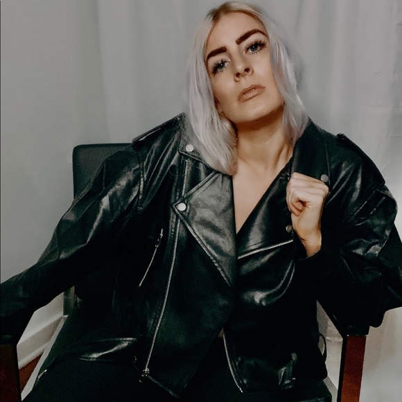 Avenue A Faux Leather Jacket - Picture 1 of 8